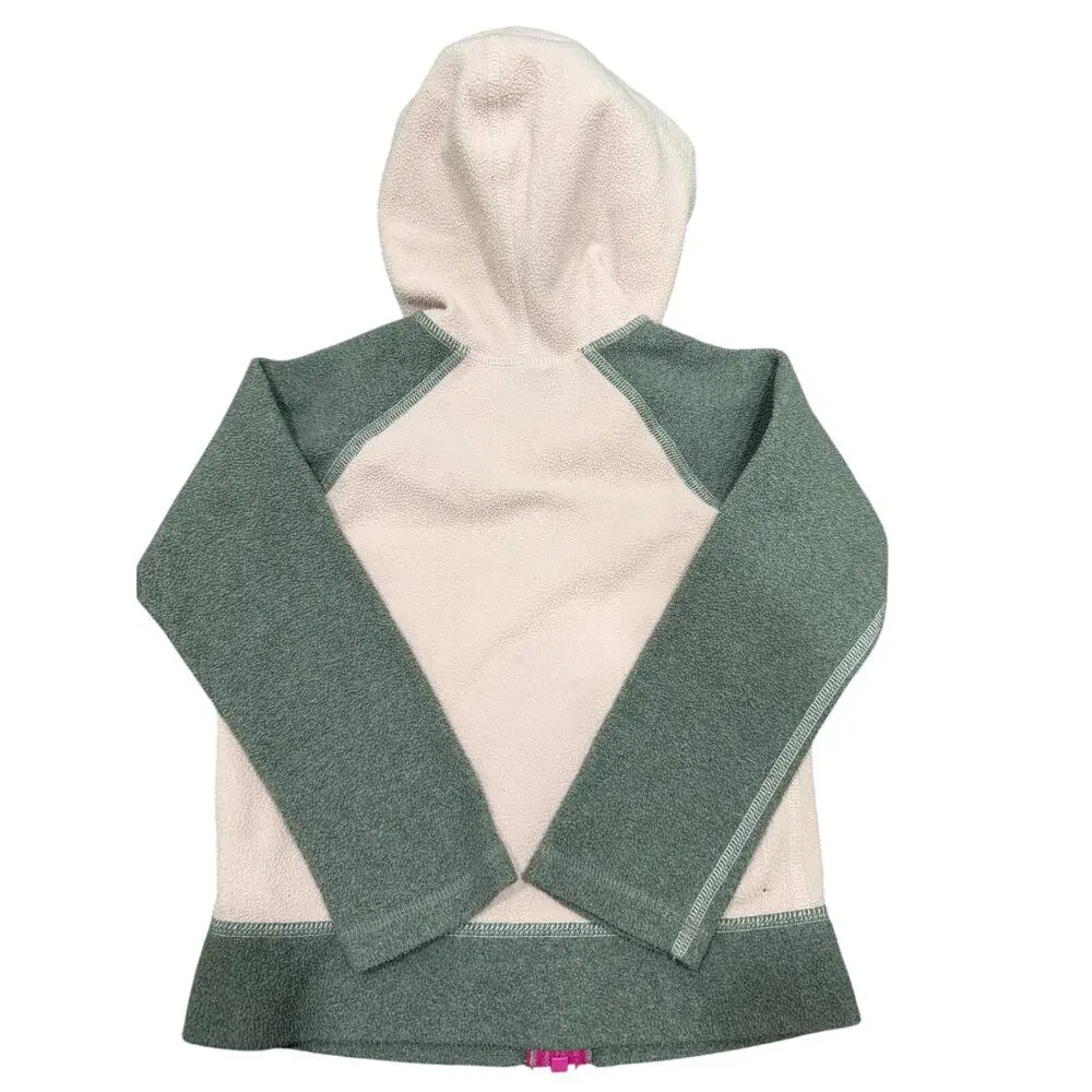 Girl's The North Face Fleece Jacket - Pink/Gray - Size 3T